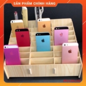 [Ảnh thật] Kệ gỗ đa năng 24 hoặc 48 ngăn để màn hình, điện thoại, mỹ phẩm