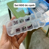 Hộp 600 ốc cạnh ( 300 ốc 3 cạnh + 300 ốc 4 cạnh ) đủ kích thước