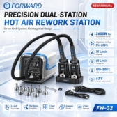 Máy khò nhiệt 2 tay FORWARD FW-G2 2600W Dual Station – Trạm khò chuyên nghiệp cho kỹ thuật viên sửa chữa điện tử